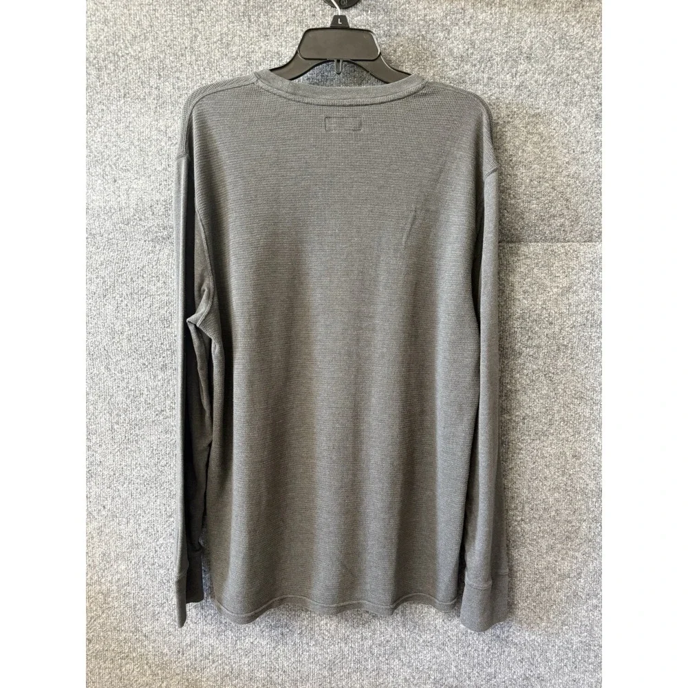 Polo‎ Ralph Lauren Thermal Waffle Knit Shirt Men's XL Gray Longsleeve R2